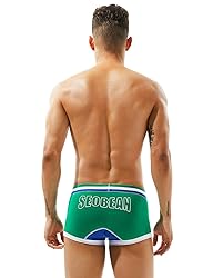 SEOBEAN Mens Low-Rise Trunk Boxer Brief Underwear