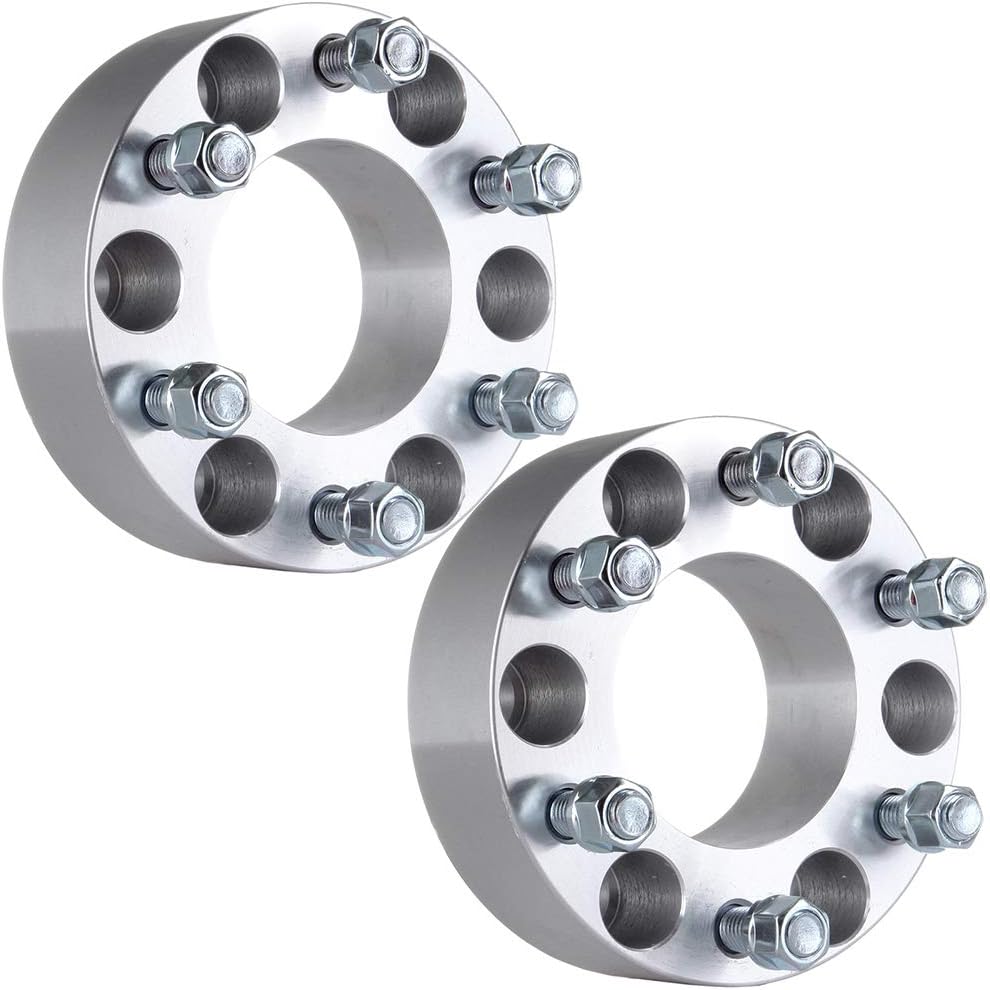 ANGLEWIDE 2pc 2.0" 6 Lug Wheel Spacers 6x135 W/Lug 14x2 Lug