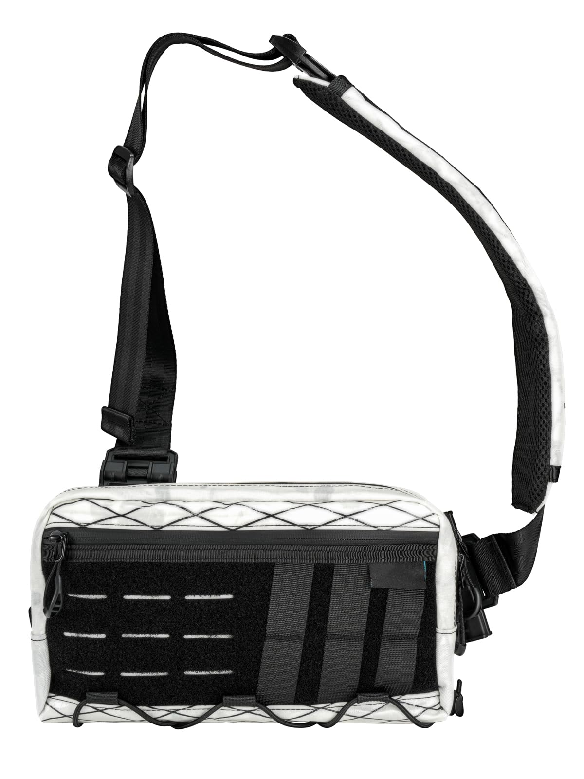 TACTICAL_GEEK Cache L3 Crossbody Shoulder Bag, Multipurpose Sling Bag Waist Bag with Adjustable Shoulder Strap, Lightweight Chest Backpack Casual Shoulder for Daily Carry, X-White