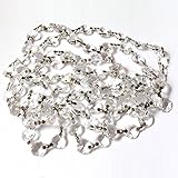 Asfour Crystal 6ft Clear Sparkly Glass Beaded Chandelier Lamp Chain