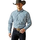 ARIAT Men Pro Series Troy Classic Fit Shirt Blue