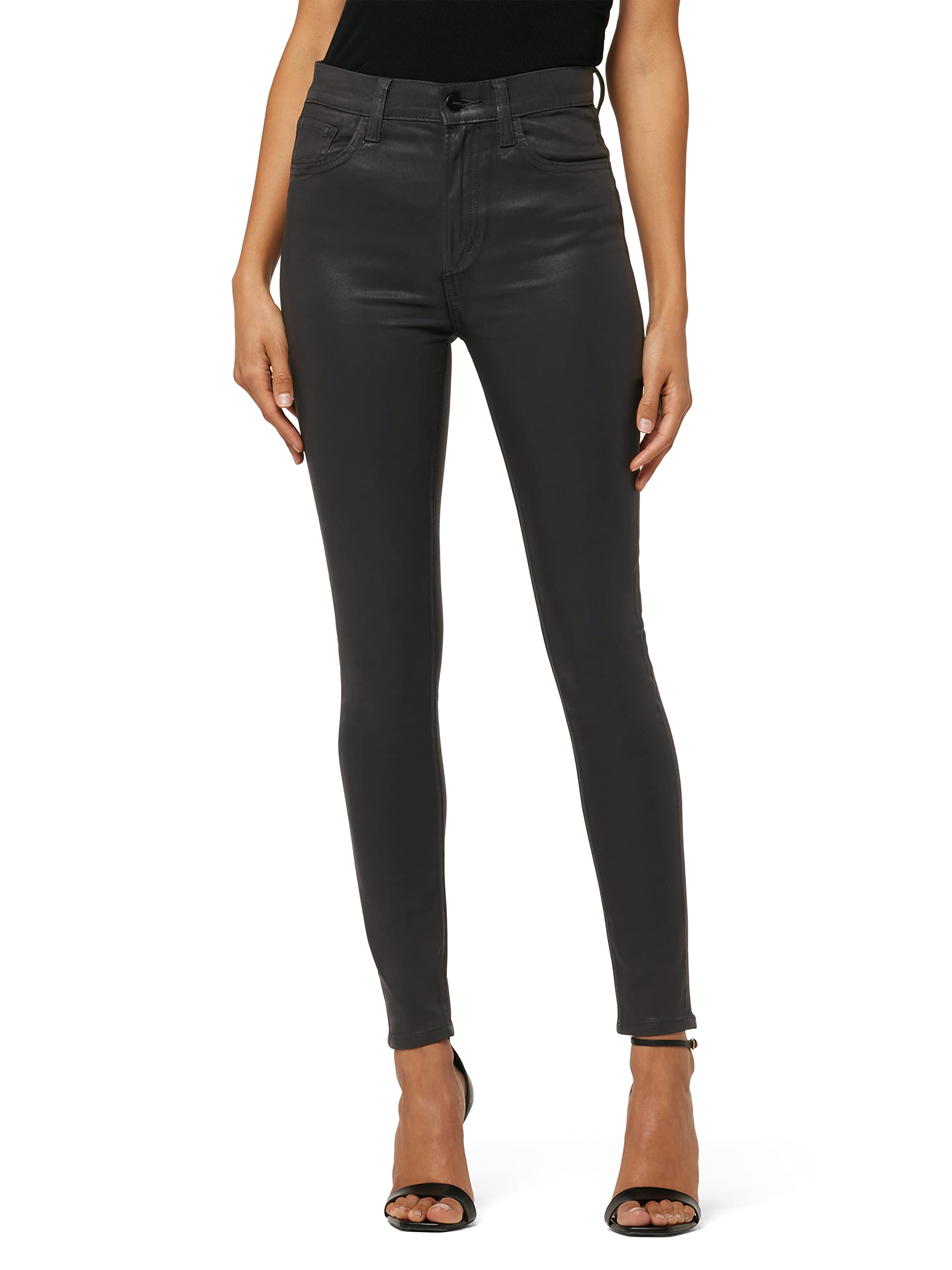 Joe’s Jeans Women’s The Charlie Ankle Coated, Black, 24