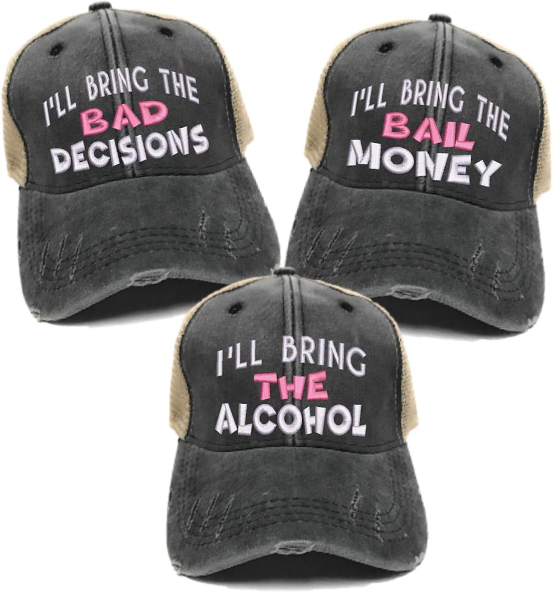custom distressed trucker hats