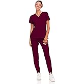 Natural Uniforms Womens Cool Stretch Jogger Scrub Set with Regular and Petite Sizes