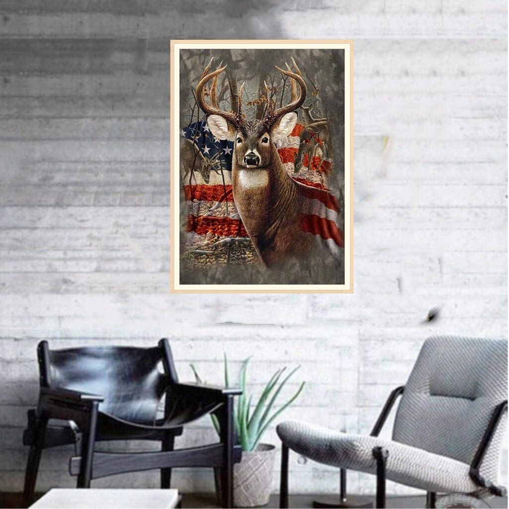 5D Diamond Painting for Adults by Number Kits, Full Drill Crystal Rhinestone Embroidery Pictures Arts Craft for Home Wall Decoration