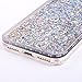 SUPVIN Liquid Phone Case for Girls, Fashion Creative Design Flowing Liquid Floating Luxury Bling Glitter Sparkle Diamond Hard Clear Case Compatible for iPhone 7 / iPhone 8