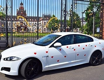 Magnetfolie Herz Hochzeitsschmuck Rot