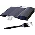 WNA Cutlerease Black Plastic Fork Refill, Bulk Pack of 960 Forks, For Use With Cutlerease Dispensing System, Polystyrene Disposable Cutlery, Made in the USA