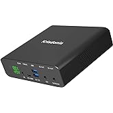 Krisdonia Portable Laptop Charger 32000mAh 100W PD Power Bank, External Battery Pack with 1 USB-C PD3.0 Port, 2 DC Ports, 2 USB QC3.0 Ports for Laptops, Tablets, Smartphones and Other Devices