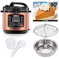 GoWISE USA GW22700 12-in-1 Multifunctional Electric Pressure Cooker with Measuring Cup, Spoon, and Stainless-Steel Steam…