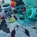 Habbi 152 Pack Halloween Slime Kit - Kids Slime Supplies Include Slime Charms, Plastic Realistic Bugs, Floam Balls, Confetti, Eye Bouncy Balls, Skull Slime Containers, Halloween Slime Accessories