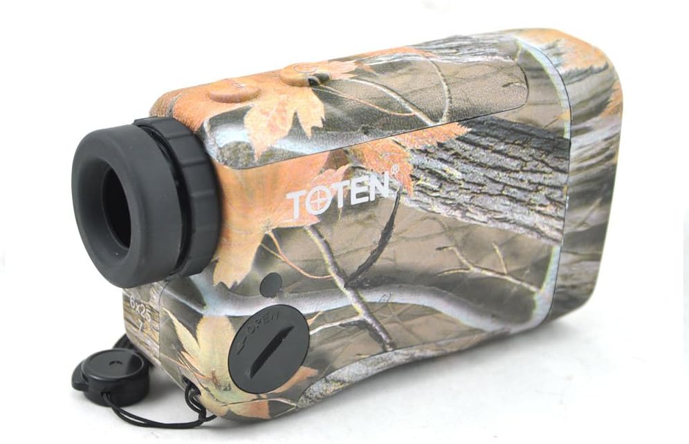 TOTEN Rangefinder 6x25 Laser Range Finder Hunting Golf Rain Model 600 m New Camo