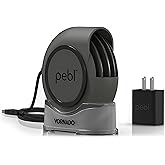 Vornado PEBL Portable Desk Fan, USB Fan, Magnetic Base, Adjustable Airflow, Personal Spot-Cooling, 2 Speed Settings, Included Wall Adapter, Perfect as Home, Office, or Travel Fan
