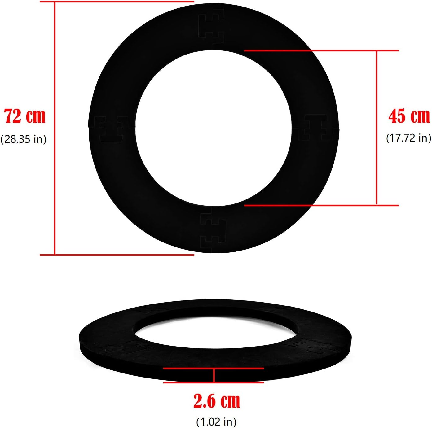 LinkVisions EVA Dartboard Surround Wall Protector : Sports & Outdoors