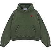 Aelfric Eden Fleece Washed Boxy Pullover Hoodie Womens Mens Vintage Acid Wash Y2k Oversized Casual Streetwear Sweatshirts