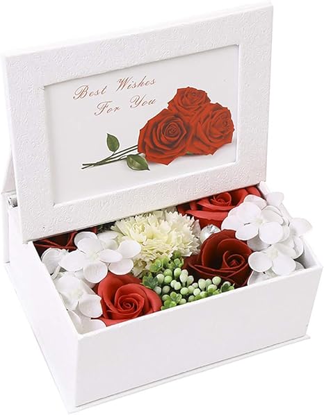 Amazon Keemov ソープフラワー 写真立て フォトフレーム 5種類 枯れない花 ボックス フラワー 写真入り 花 ギフト お祝い 誕生日 プレゼント 記念日 母の日 敬老の日 先生の日 女性 造花 オンライン通販