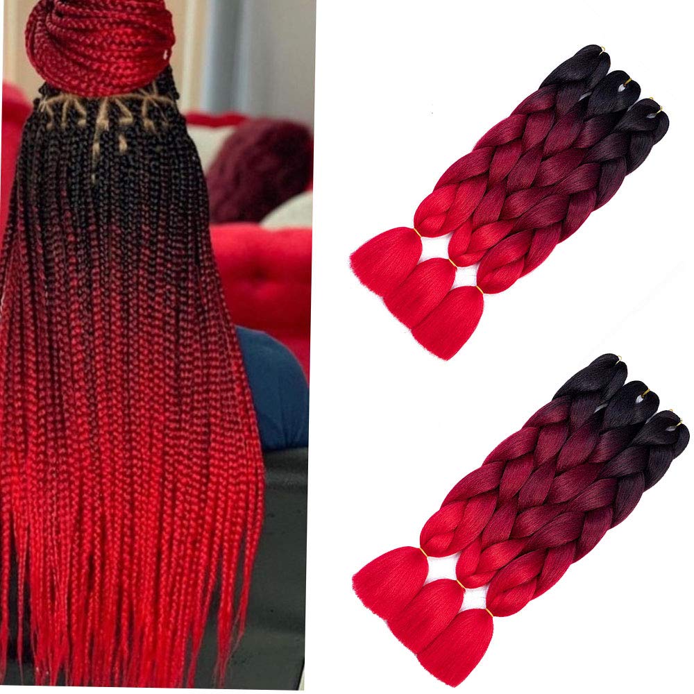 Buy 24 Inch 6pc Ombre Jumbo Braiding Hair Extensions Jumbo Braid Hair