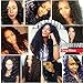 Younsolo Brazilian Deep Wave Bundles with Closure 8A Grade 3 Bundles with Lace Closure 100% Unprocessed Deep Wave Brazilian Virgin Human Hair Free Part Human Hair Extensions (8 10 12+8, Natural Color)