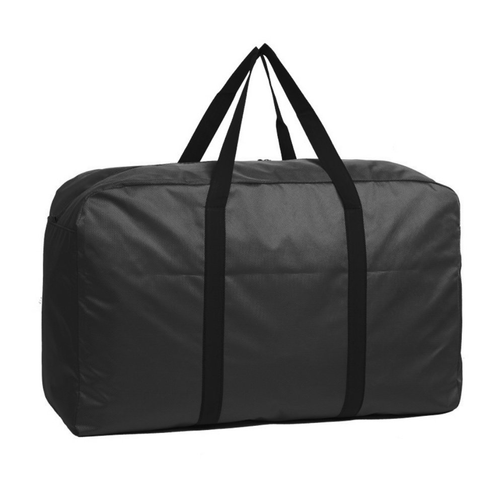 180L Large Bedding Storage Bag with Zips Handles for Duvet Blankets Pillows Toys Black Underbed Clothes Organiser Household Laundry Bag House Moving Bag Travel Luggage Carry Bag Duffle,100x55x33cm