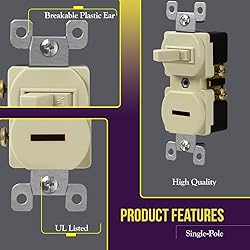 ENERLITES Combination Toggle and Pilot Light