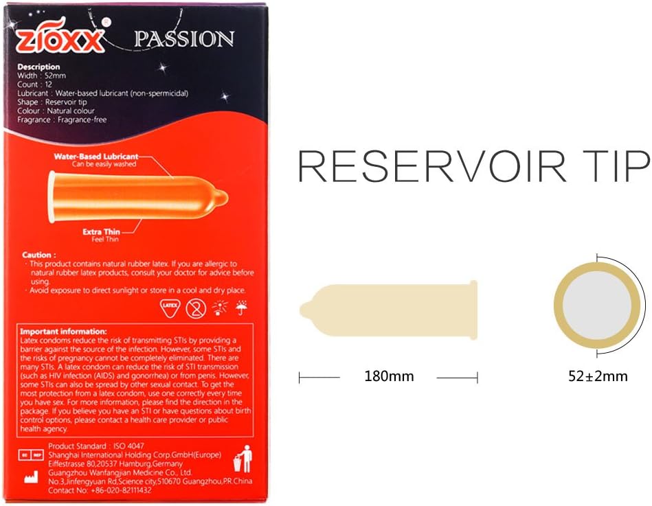 Zioxx Hyaluronic Acid Lubricants Passion Condoms 12 Pieces, 1 count (Pack of 12) - Image 3