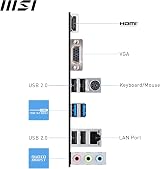 MSI PRO H610M-E Motherboard Micro-ATX LGA 1700 DDR5 PCIe 4.0 M.2 Gen3 view 6