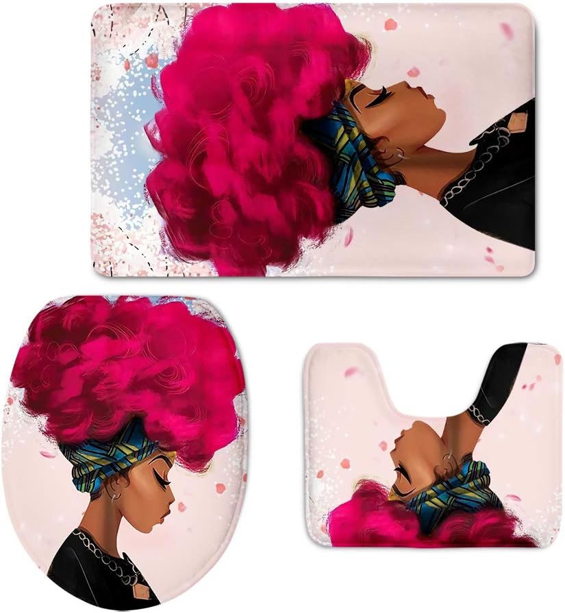 Best pink bath mat and toilet seat cover