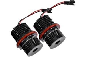 80W 6000K Total LED Angel Eyes Halo Ring Bulbs Replacement for BMW E39 E60 Error Free