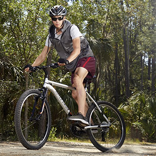 26" Royce Union RTT Mens 21-Speed Mountain Bike, 22" Aluminum Frame, Trigger Shift, Silver