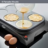 Quest 35319 Pancake Maker and Grill 6 Non-Stick Moulds Easy to Use view 5