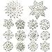 kilofly 14pc Bridal Rhinestone Crystal Flower Bouquet Corsage Wedding Brooch Pin