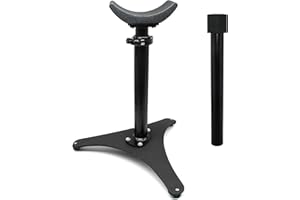 homcare Metal Hoof Stand with Adjustable Height Hoof Jack Farrier Stand Horse Hoof Stand,Black