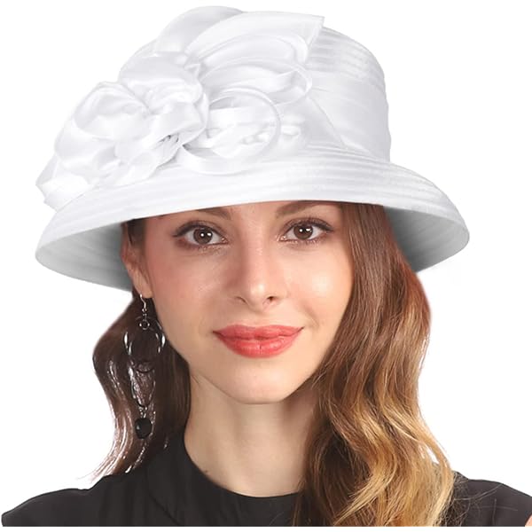 VECRY Womens Church Baptism Wedding Hat Tea Party Derby  display picture 1