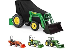 Heavy Duty Tractor Cover for John Deere 1 Series 1023E 2017-2025, 420D Tractor Cover Waterproof Outdoor, Wind Resistant Lawn 