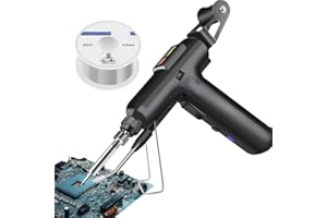 APRYEW Welding Pen 3-in-1 Rust Removal/Cutting/Welding, Internally Heated Industrial Laser WeldingTools, Portable 110V Handheld Automatic Corded Versatile Soldering Iron Soldering Gun Set (Black+50g Wire)