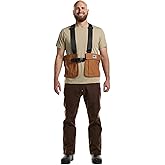 Upland Strap Vest - for Upland Bird Hunting & Small Game - Adjustable Shoulder/Side Straps, Waterproof Game Bag, Cargo Pockets w/Shell Loops, Breathable Design, Made in USA
