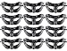 ECOSCO 12pcs Masquerade Masks Women Men Mardi Gras Venetian Ball Party Masks Bulk Wholesales (12pcs Black)