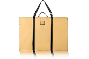 BERYA Large Size Art Portfolio Bag with Nylon Shoulder, 24 x 36 inches Light Weight Poster Storage Bag Board Holder with Handle and Zipper for Poster, Sketching and Drawing