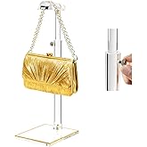 Purse Stands, Acrylic Purses Display Stand, 14“-24” Height Adjustable Handbag Rack, Purse Organizer for Closet, Table Bag Hanging Stand for Closet Retail Vendor Commercial Store(PATENT PENDING)