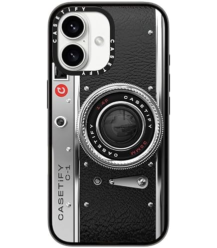 Custodia IPhone 13 Pro Max Emily In Paris: Design Fotocamera Vintage Con Cordino, Silicone Nero - 2