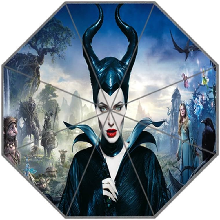 Foldable Umbrella Custom Personalized Maleficent Movie Rain Umbrella Parasol