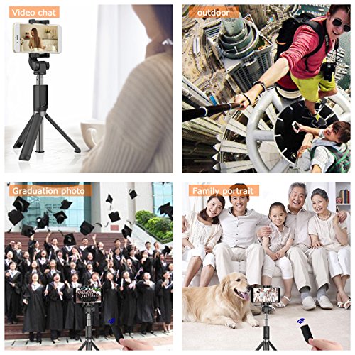 image for DATONG Selfie Stick Bluetooth Extendable Foldable Selfie Stick Tripod 