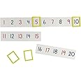 Learning Resources Magnetic Number Line 1-100, 20 Magnets, Classroom Accessories, Teacher Aids, Sets of 5 Magnets