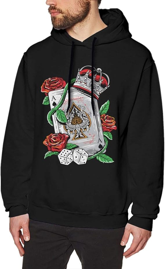 Ace Of Spades Texas Holdem Poker Mens Hoodies Casual