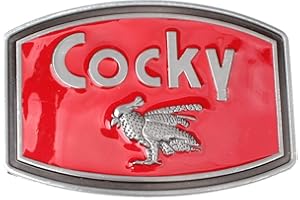 Thanksgiving Cocky Belt Buckle Western Cowboy Cowgirl Motorcyclist (CKY-01), Red, One Size for all