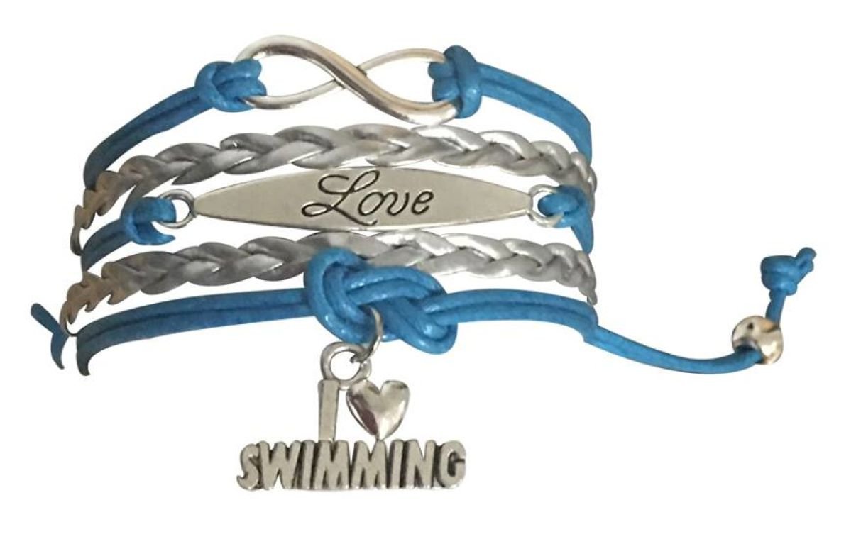 Infinity Collection Swim Bracelet Swimming Bracelet Swim Jewelry for Swimmers