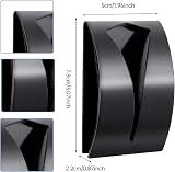 OUOOBEA 4 Pcs Stainless Steel Self Adhesive Kitchen Towel Holder Black view 2