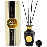 VANGIE Luxury Reed Diffuser for Home | Black Forest Woody Oriental Scent | Long-Lasting Aroma | Elegant Glass Bottle with Rattan Sticks | Bedroom, Living Room & Office