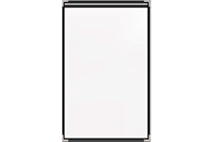 Risch Double Stitched Café Style Deluxe Sewn Menu Covers, Made with Black Leatherette, Matte Finished Vinyl and Silver Decorative Corners, 8.5” x 14”, 2 View Pocket (Pack of 24) – Made in The USA
