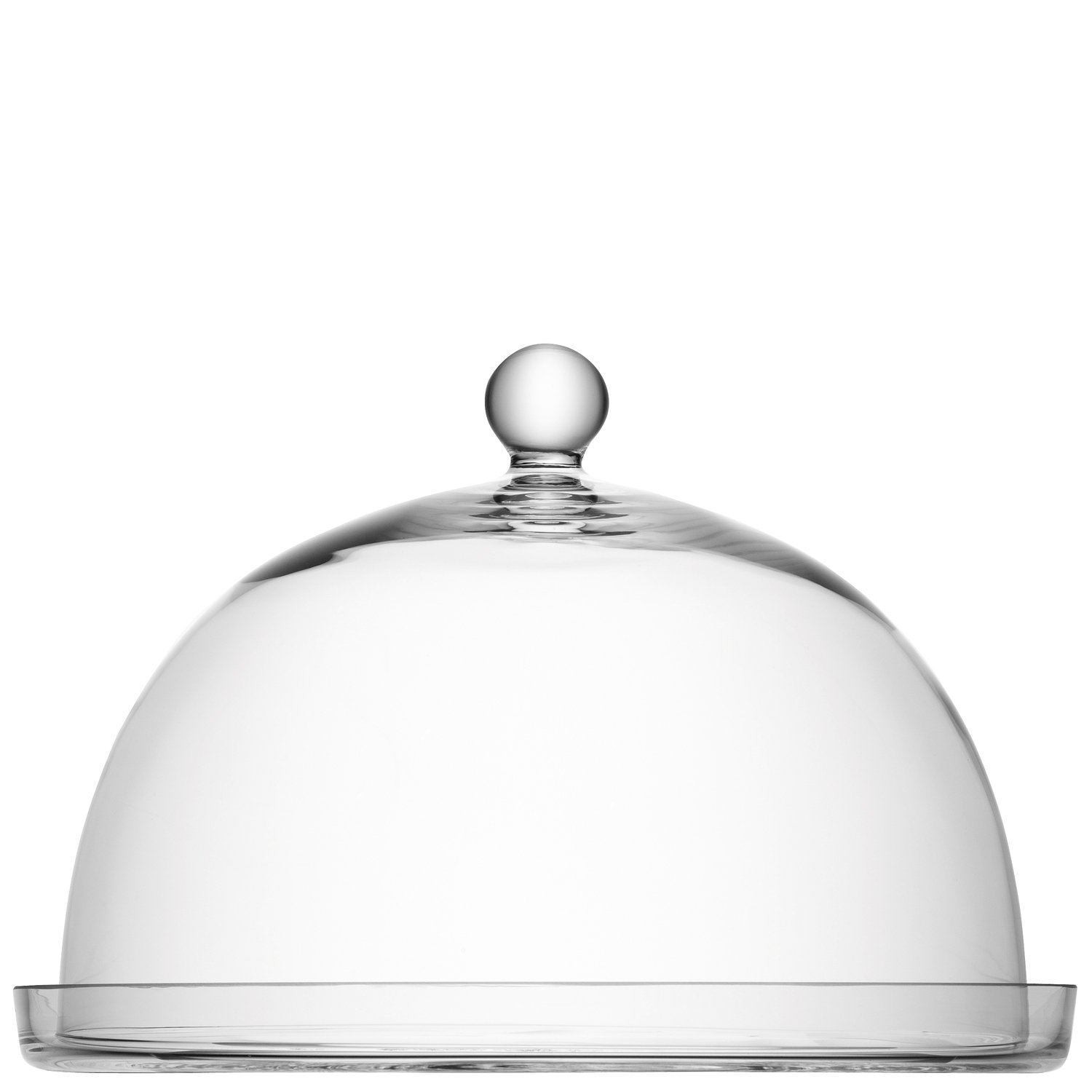LSA International Vienna Plate & Dome Ø33/Ø30 H22.5cm Clear| 1 Unit | Mouthblown & Handmade Glass | VI03
